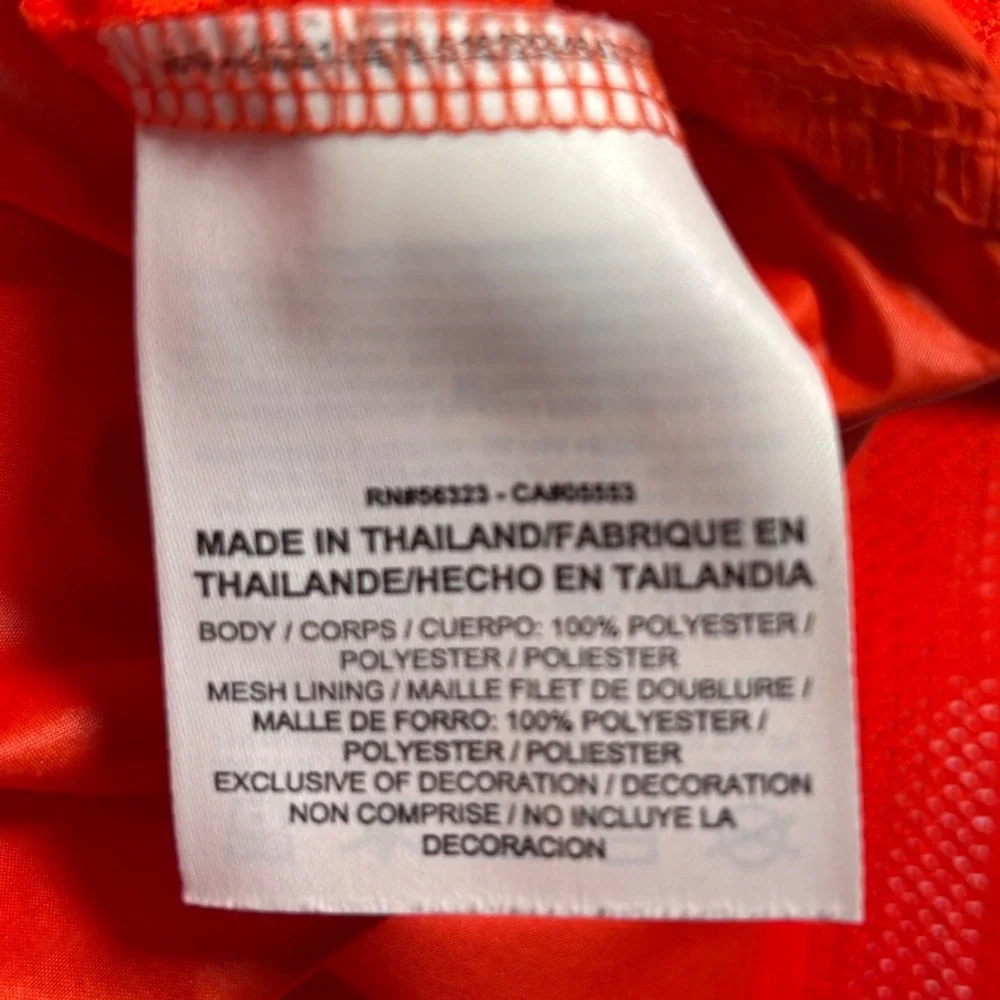 Nike Clemson Tigers On-Field 1/2 Zip Windbreaker Men M Orange Coach Vented Blade